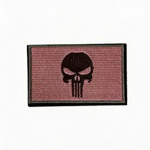 Skull Tactical Velcro Embroidered Patch, Cute Yet Tough Military Style Badge, Perfect for Backpacks, Jackets, Hats