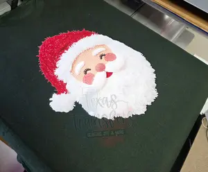 Faux Yarn Light Santa DTF