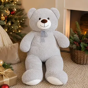 CHUBBYJOY 43In Giant Teddy Bear Plush, Soft Stuffed Bear with Bow Tie, Hugging Pillow for Bedroom Decor, Cute Girly Birthday Valentine Gift, Summer Vibe Toy