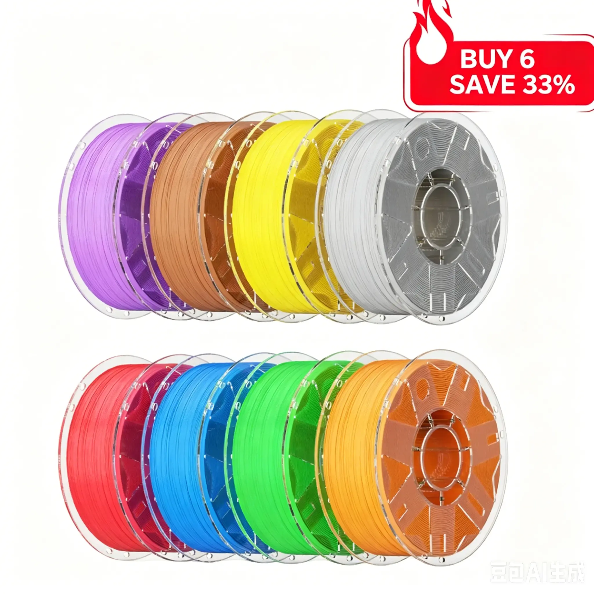Creality Hyper PLA RFID 3D Printing Filament 1kg, High Speed 30-600mm/s
