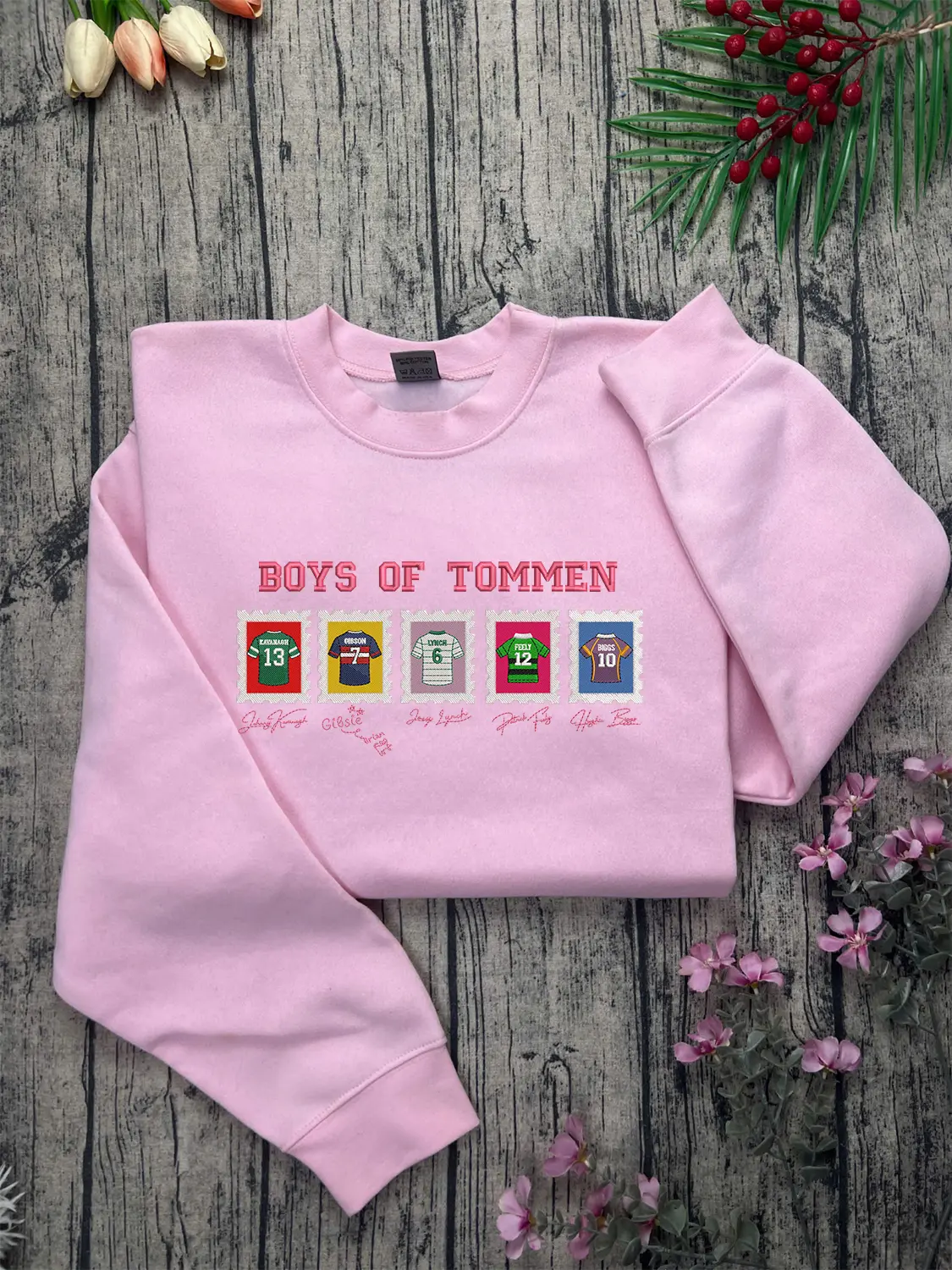 Boys of Tommen Embroidered Sweatshirt, Bookish Sweatshirt Binding13, Keeping13, Saving6, Taming7, Releasing10, Johnny Kavanagh, Joey Lynch, Gibsie, Biggs
