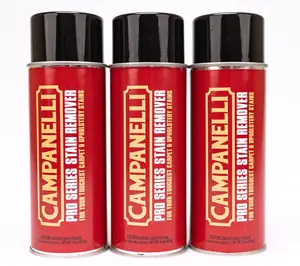 Set of 3 Professional Point & Spray Stain Removers by Campanelli    Foam Carpet Cleaner Cleaning Household Brush Wool