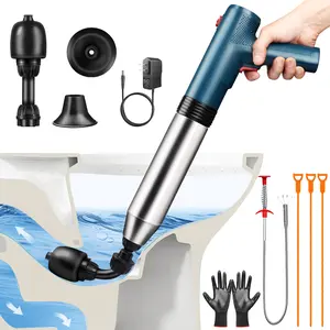 Electric Toilet Plunger Clog Remove: High Pressure Air Drain Blaster Clog Remover - Drain Clog Remover Tool for Bathroom Bathtub Floor Drain Clogged Pipe