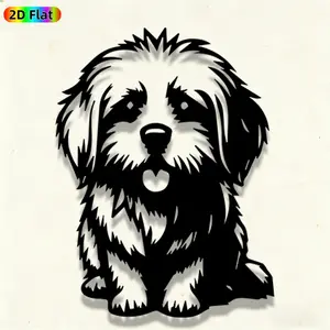 1pc Cute Dog Metal Wall Art, Cute Dog Statue Mural, Iron Craft, Perfect for Living Room, Garden, Zoo Corner Decor, Silhouette Wall Decor, Artistic Metalwork, Christmas Decor, Ideal Gift for Nature Lovers