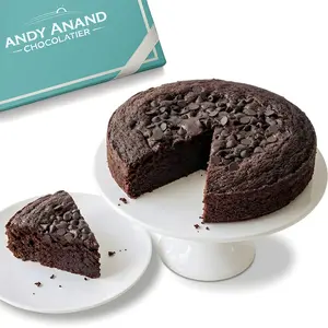 Andy Anand Sugar-Free Dark Chocolate Chip Cake, 9-Inch, 2.8 lb – Diabetic-Friendly, No Preservatives, Gourmet Perfectly Boxed Birthday Gift