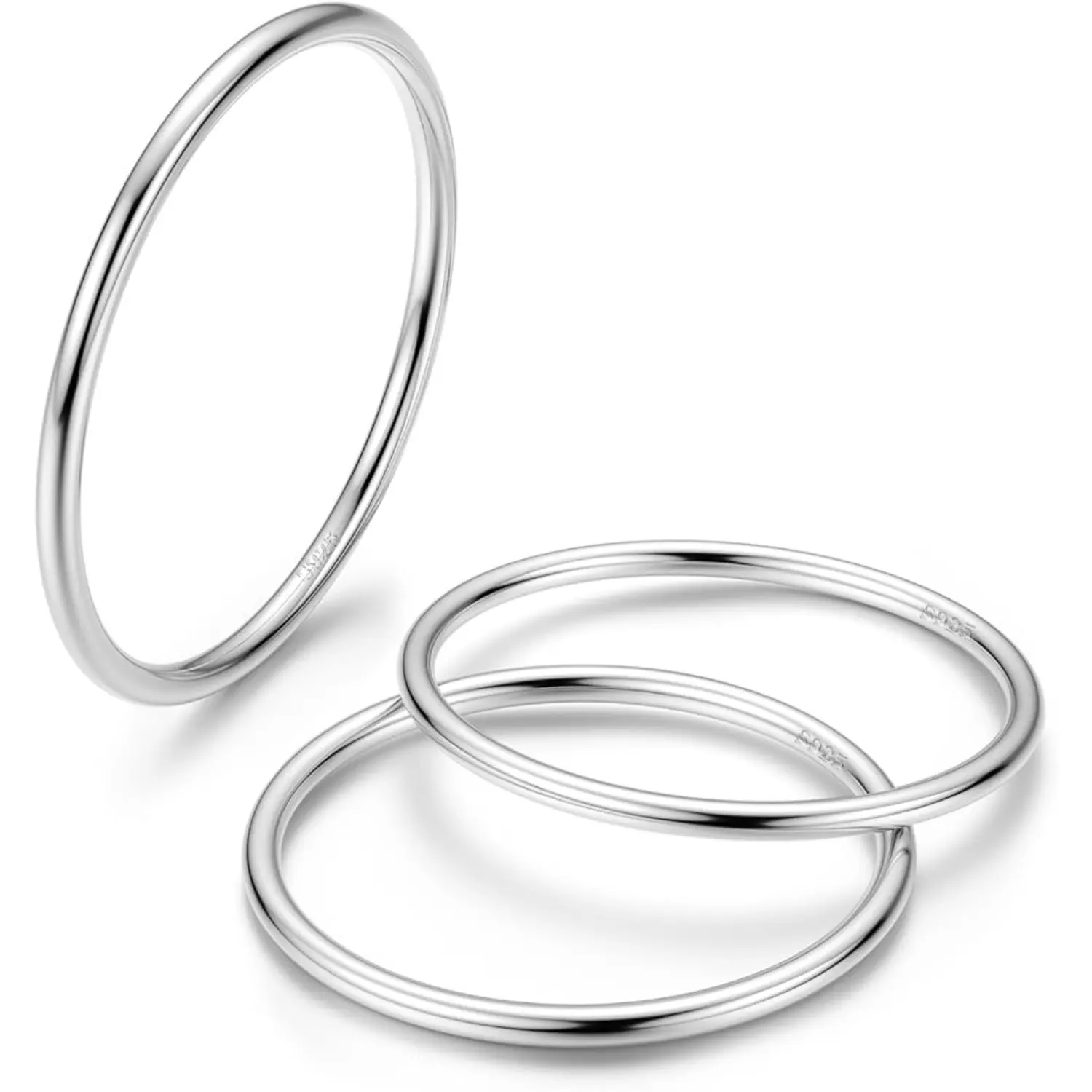 3 PCS Sterling Silver Rings