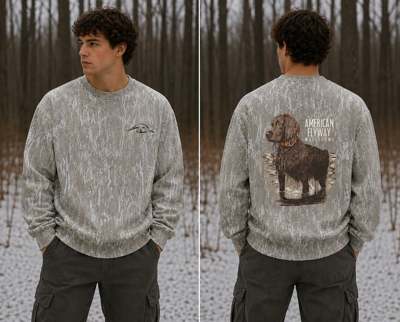 Mossy Oak Washed Out BOTTOMLAND The Boykin Men’s Tibbee Flex Camo Sweatshirt with Mossy Oak Tree Print – Performance Hunting Sweatshirt Original Bottomland Sweatshirt, Style Michelod Ultra, Sweatshirt For Unisex 3D