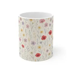 Floral Patterned Coffee Mug, Cute Tea Cup Gift, Botanical Drinkware, Elegant Floral Home Decor, Vintage Inspired Mugs, Perfect for [...]