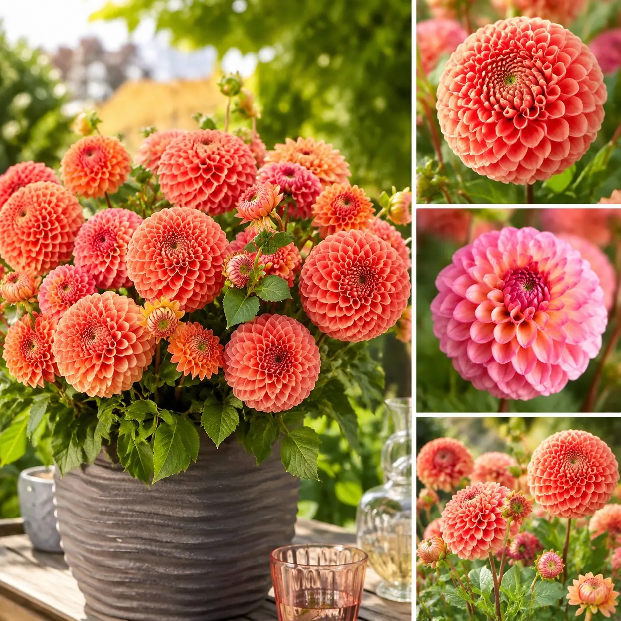 100Pcs Multi-Color Dahlia Flower Seeds, Pollinator-Friendly Easy-To-Grow Summer-Blooming Seeds for Pots or Beds, Partial Sun Suitable, Attracts Bees, Includes Storage Bag, Attract Bees