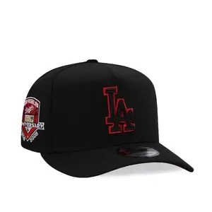 9FORTY New York Yankees 1999 World Series Side Patch Cap – Black Adjustable Hat with Red & Black LA Logo