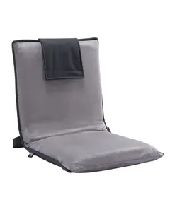 Floor Chair With Back Support, 6-Position Adjustable Meditation-Style Folding Sofa Chair For Reading, TV Watching, And Gaming, Portable Floor Seat Lounge Chair For Kids, Teens, And Adults, Lightweight Gray