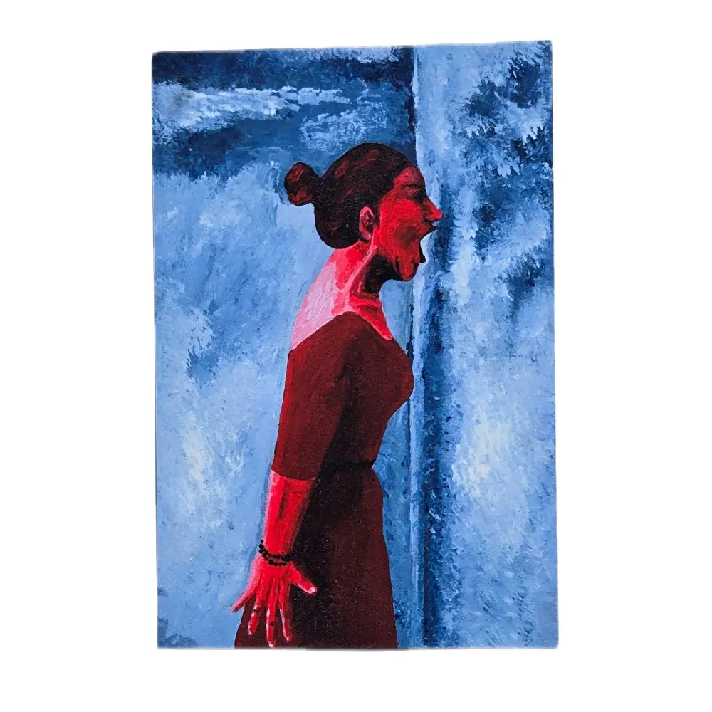 4x6 Expressive Fine Art Print A Silent Scream Feminist Art - Wall Decor for Home Decor