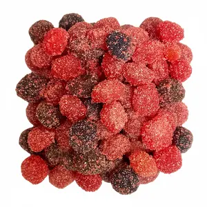 Sour Wild Cherry Viral Gushers Gummy Sweet & Sour Wild Cherry Flavor Tangy Candy Bonbon Snack Dulce
