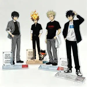 Anime Family Teachers HITMAN REBORN Acrylic Cosplay Figure Standing Model Plate Desktop Display present Accessories Fans Gifts