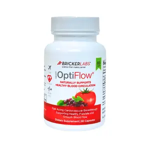 OptiFlow Blood Circulation Vitamins, Naturally Supports Healthy Blood Flow, Contains FruitFlow and resVida Trans resveratrol. Blood Optimizer 60 Capsules