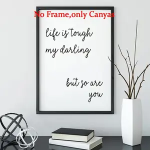 1pc, Inspirational Quote Wall Art, Minimalist Printable Poster, Bedroom Decor Aesthetics, Home Decor, Quote Prints, Frameless