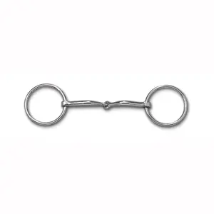 Myler MB 09 Loose Ring Sweet Iron Snaffle Bit - 5 Inch Mouth - USEF Dressage Legal Level 1