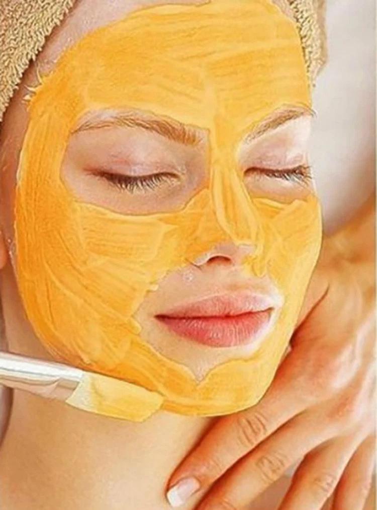 15% Glycolic Acid Enzyme Facial Mask with Fan Brush – Exfoliating AHA Skin Peel