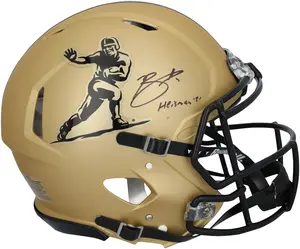 Bryce Young Alabama Crimson Tide Autographed Riddell Gold Heisman Speed Authentic Helmet with "Heisman 2021" Inscription - Fanatics Authentic Certified
