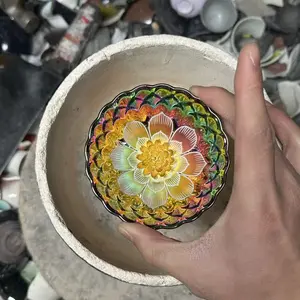 Handcrafted  jianzhan teacups, exquisitely carved with lotus flowers—a unique design, a perfect gift for tea lovers.