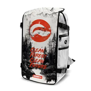 Clean Forest Faceoff® SE White Y2K Style Smell Proof Bag with SK9 Tech 2 Side Zipper Pockets & Interchangeable Designs