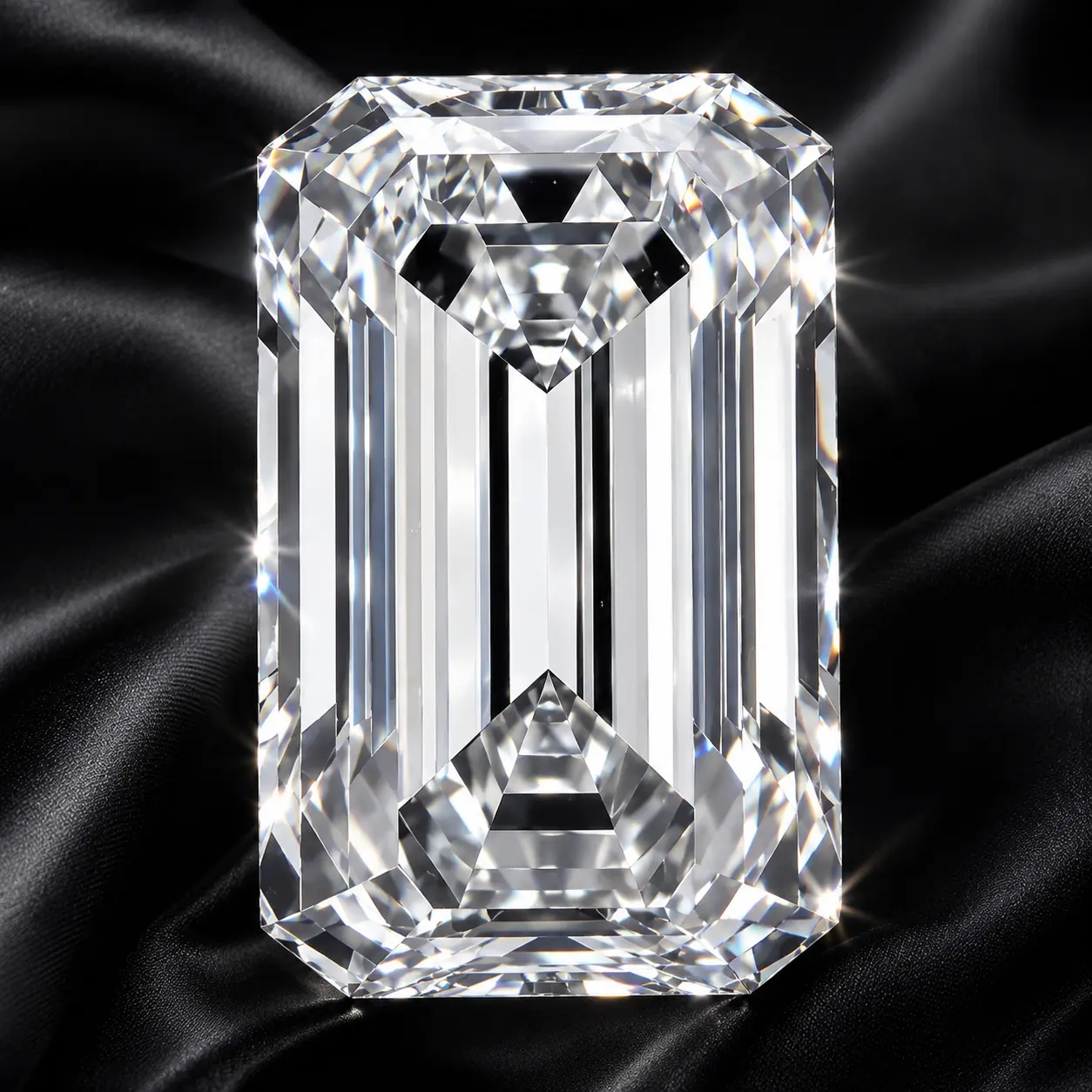 Lab-Grown Diamond IGI Certified Customized Diamond Emerald Cut Craftsmanship，D Color VVS1 Clarity Loose Stone Exceptional Brilliance in Every Facet
