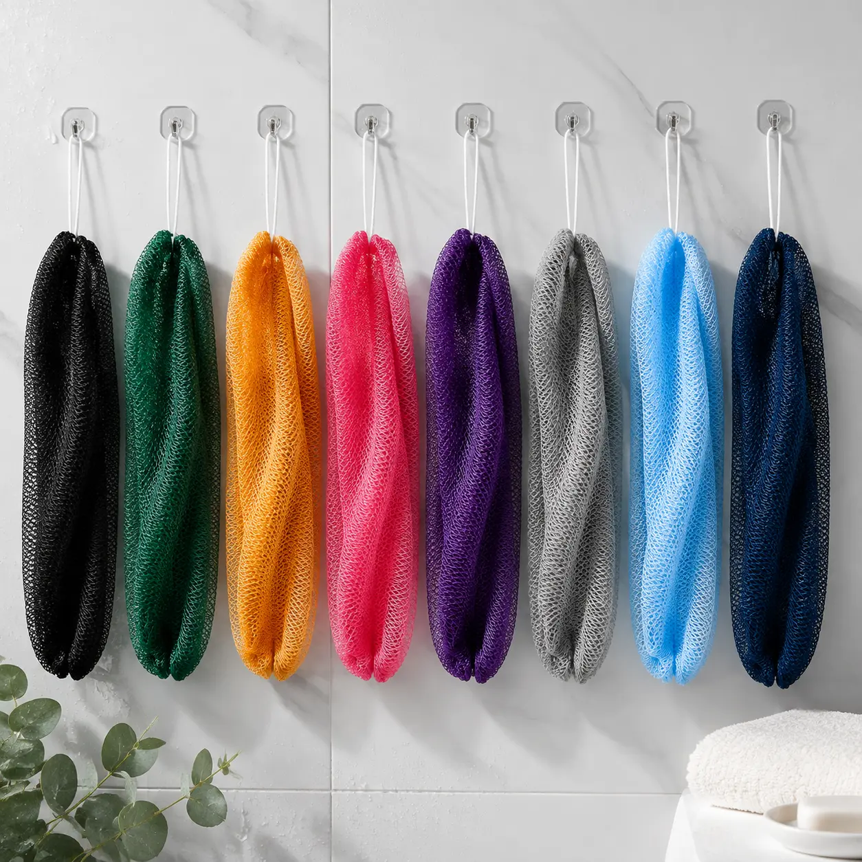 8PACK African Exfoliating Net Sponge, Ethically sourced from Nigeria, real authentic net sponge,Exfoliate Porous Hygiene Dries Quickly Skin Exfoliation Nature