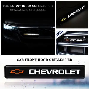 Chevrolet LED Car Headlight Decoration Accessories, Front Grill Light Upgrade Kit, Durable & Stylish Design, Perfect Fit for Chevrolet Models, Led Car Lights