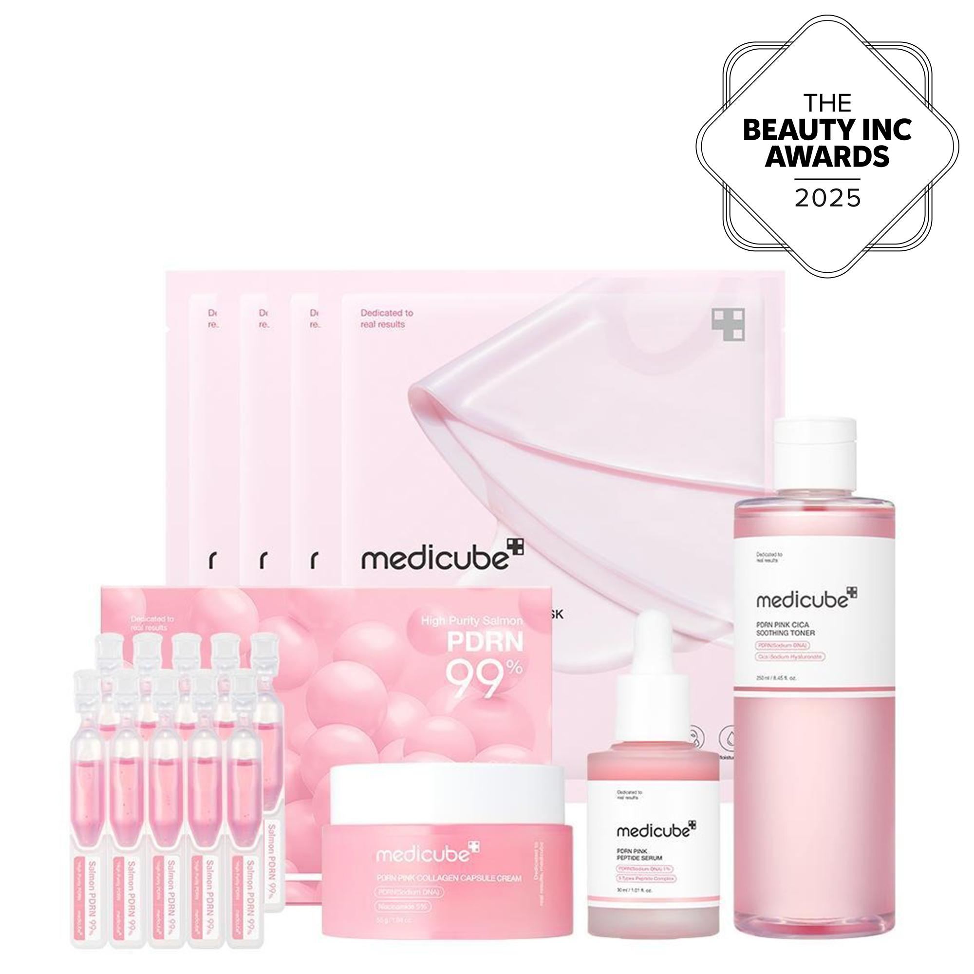 [medicube] PINK Salmon DNA SET PDRN Pink Toner PDRN Pink Peptide Serum PDRN Pink One Day Seum PDRN Pink Collagen Cap