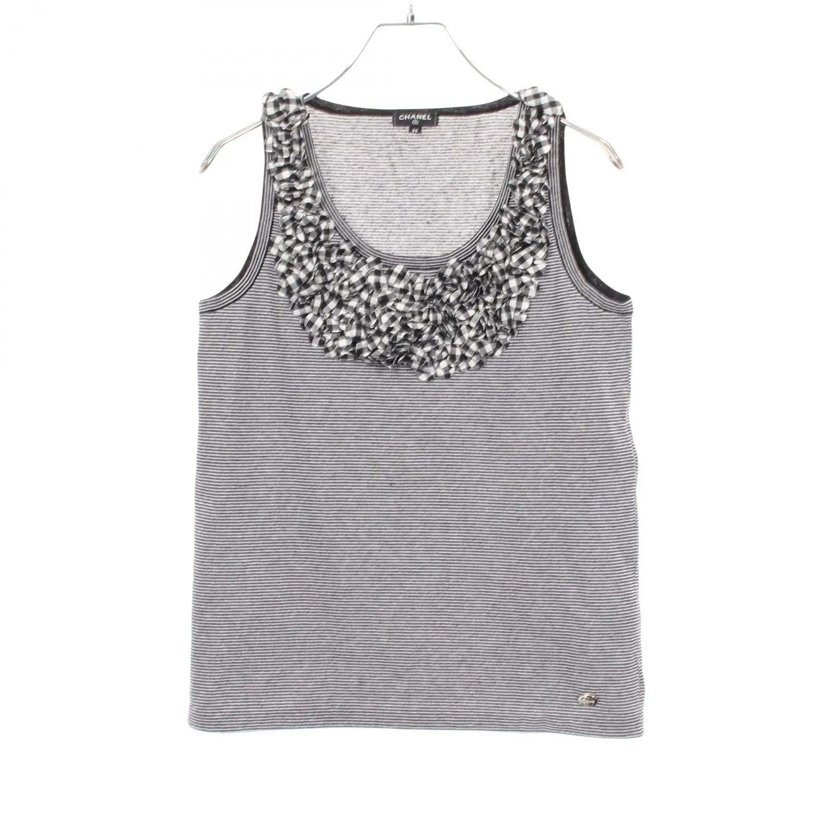 Pre-owned CHANEL Cotton Small Leather Goods Tank Top
