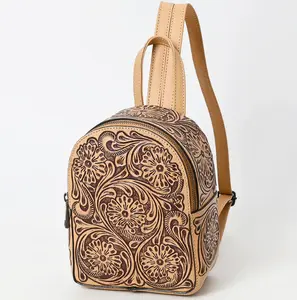 American Darling genuine hand tooled leather MINI backpack