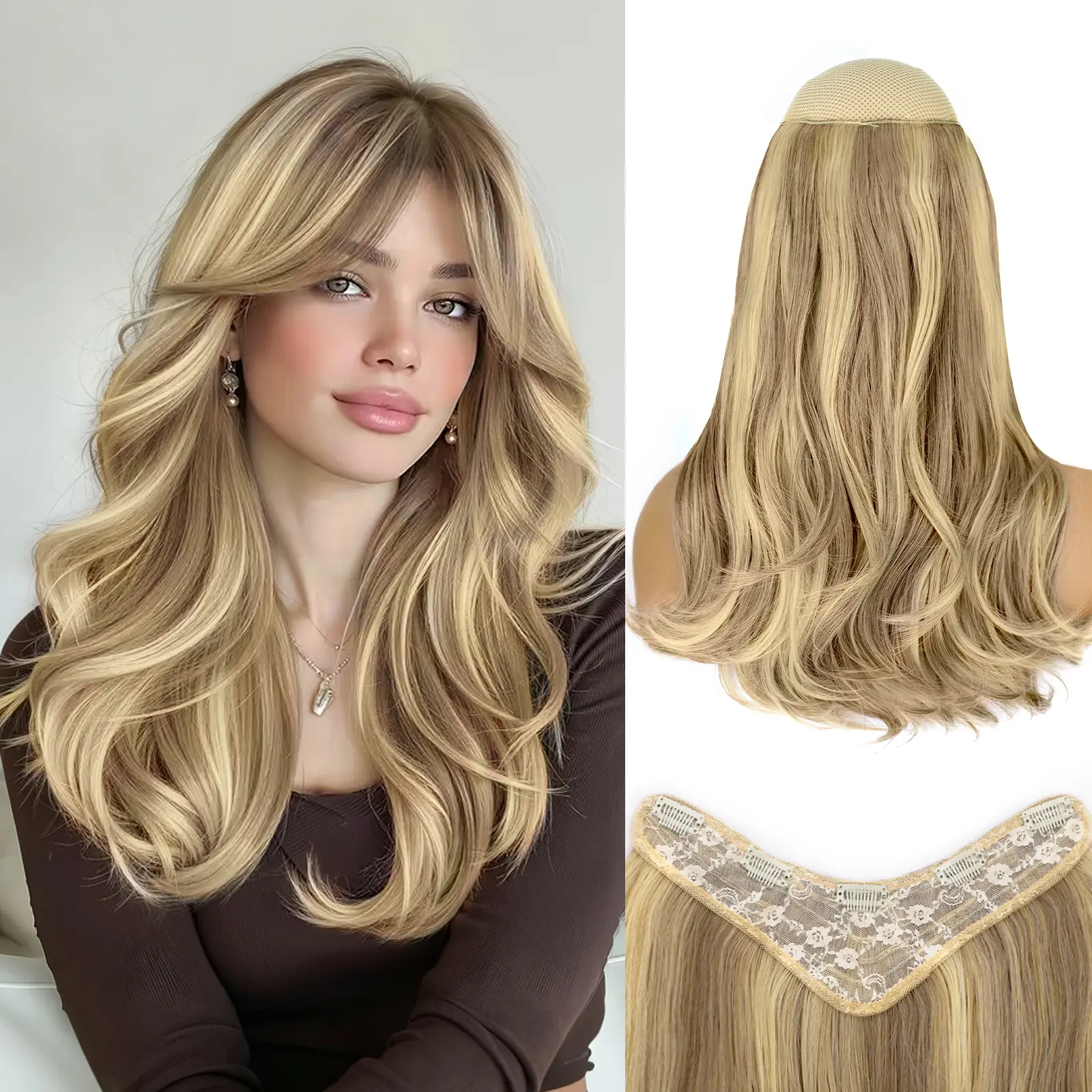 16inch-Dirty Blonde Mix Light Blonde 