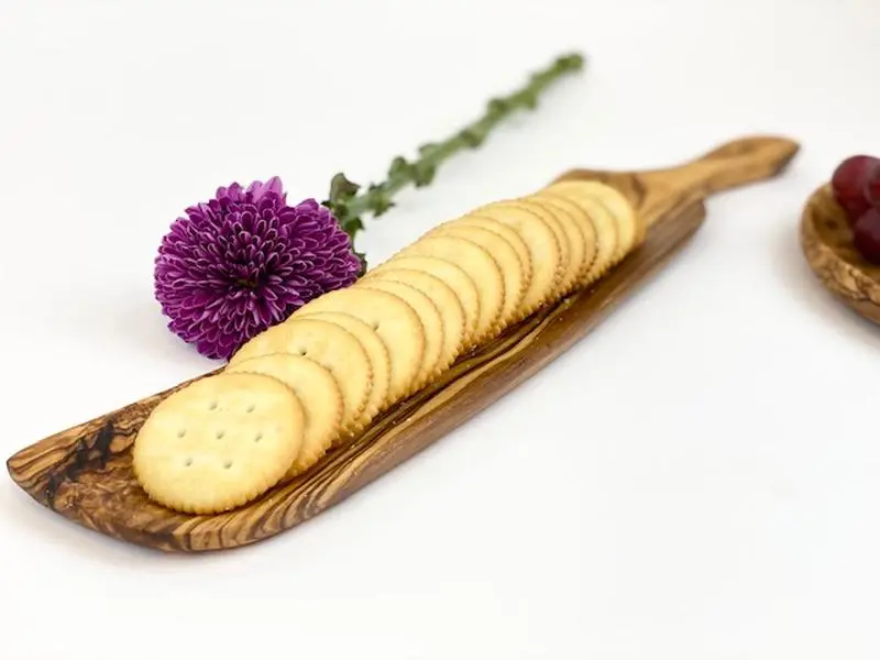 Olive Wood Cracker Tray Olive Wood Cracker Tray