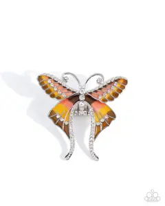 Butterfly Battalion - Brown Silver Ring - Paparazzi
