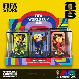 FIFA Officially Licensed 2026 World Cup Mascot Collectible Figurines - Maple (Canada), Clutch (USA), Zayu (Mexico) | 3D Figure Doll Home Decor Ornament | 6cm/2.36inch  (3Pcs/Set) Series D
