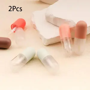 Mini Travel Foundation and Serum Dispenser Bottles with Brushes, Leak-Proof Portable Cosmetic Containers, Ideal for Liquid Foundations