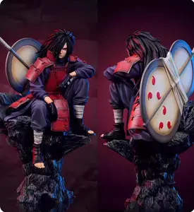 Anime-Inspired Ninja Warrior Statue - Collectible Large Ornament with Dynamic Battle Pose