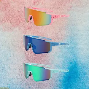 3-pack of Y2K style oversized frame couple glasses—fashionable oversized cycling glasses, suitable for outdoor daily wear and casual cycling, unisex style.