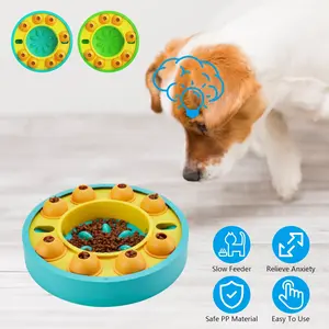 Dog Puzzle Slow Feeder Bowl – Interactive Treat Dispensing Toy for IQ Training & Mental Enrichment