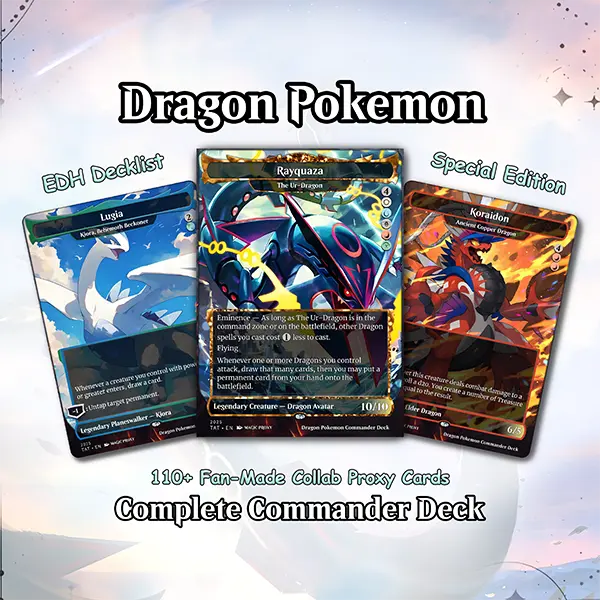 The Ur-Dragon Commander Deck | Dragon Tribal MTG Proxy EDH Deck | 100 Custom MTG Cards