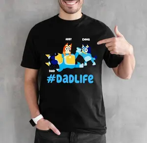Bluey Dad Life Shirt, Bluey Family Shirt, Bluey Shirt, Bluey Bingo Family Shirt, Cool Dad Club Shirt, Bluey Birthday Gift, Bluey Bandit
