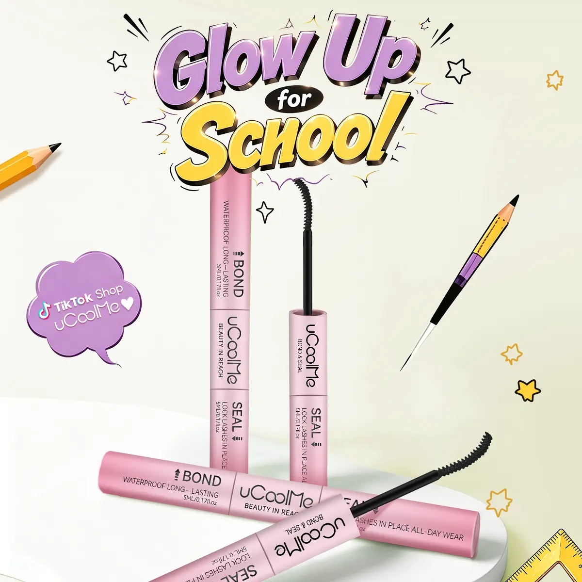 2-in-1 Black Lash Adhesive Eyeliner Pen, Waterproof Cosmetic Formula with 24-Hour Hold for False Eyelashes, Lash Glue,sunscreen