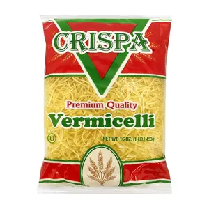 Crispa Premium Quality Vermicelli -16oz (1Lb), Delicious and Rich in Essential Nutrients Easily Cooked in 3 Minutes Tasty Pasta Having No Cholesterol & 200 Amount Per Serving Calories