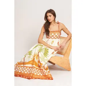 PALM COAST DREAM WOVEN MAXI DRESS