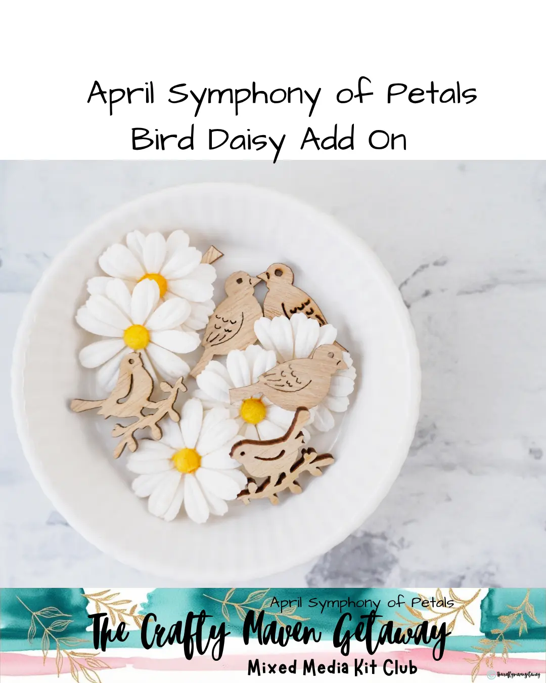 April Symphony of Petals Daisy Bird Add On