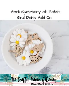 April Symphony of Petals Daisy Bird Add On