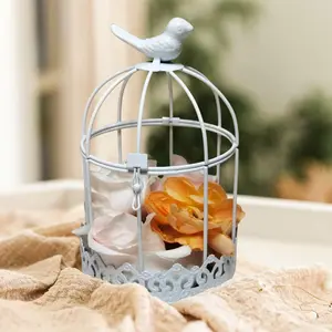 Decorative Candle Lantern, Metal Birdcage Indoor Centerpiece, Nordic Style Candle Holder, Wedding, Home, Office Decor, Mother's Day Gift