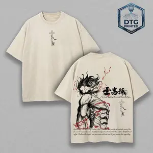 Eren Yeager Tee – Attack on Titan Vintage Washed Oversize T-Shirt
