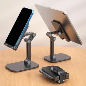 Adjustable Height & Angle Cell Phone Stand, Portable Foldable Phone Holder for Desk, Universal Phone Accessories for Home & Office, Tablet Phone Stand
