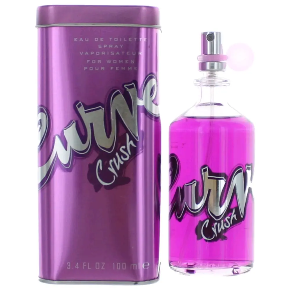Curve Crush Eau de Toilette Spray for Women, Luxurious Floral Fruity Scent with Vanilla & Musk, 3.4 fl oz